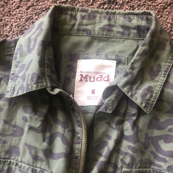 Green leopard print cargo jacket - Picture 4 of 4